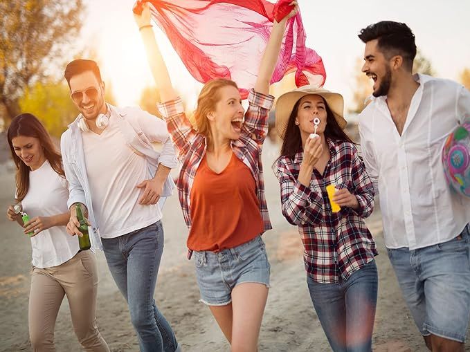 Friends having fun at the beach